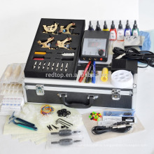 hot sell 4 top guns tattoo kit&tattooing kits with 20 color inks,50pcs needles